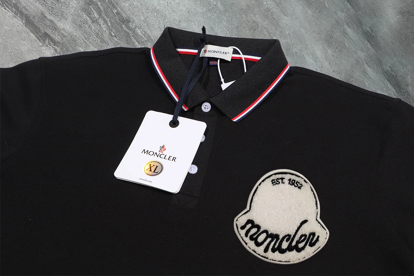 MONCLER~ 2026 New Arrival Quality POLO ， Breathable ， ， ， Quality。 ！ ， ！ LOGO Quality ：Black，White，Gray，Royal Blue Sizes：M~L~XL~2XL~3XL